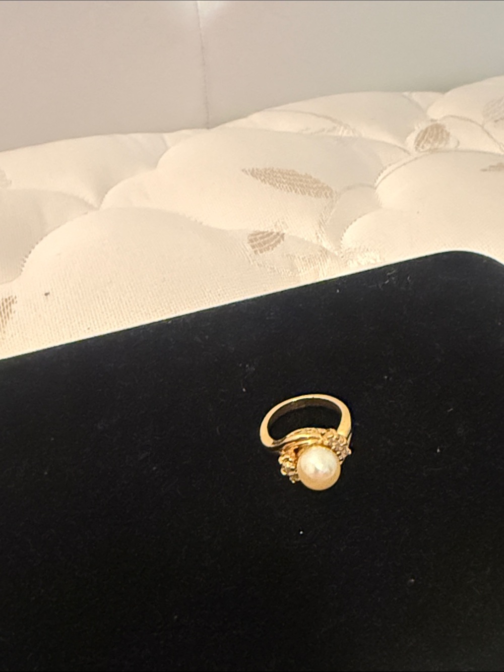 Gold Pearl Cluster Ring - Women's Jewelry gold plated